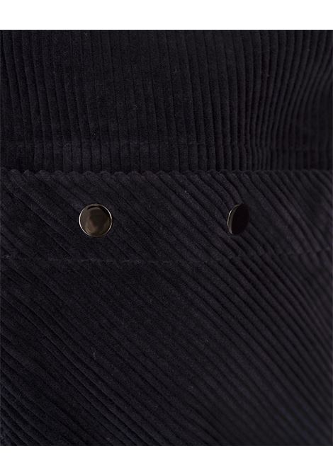 STONE ISLAND Overshirt In Velluto A Coste Blu Navy - STONE ISLAND