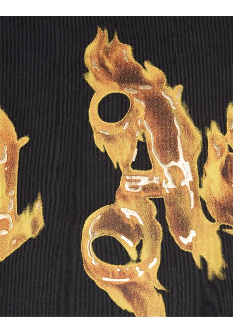 PALM ANGELS T-Shirt Burning Palm Nera - PALM ANGELS