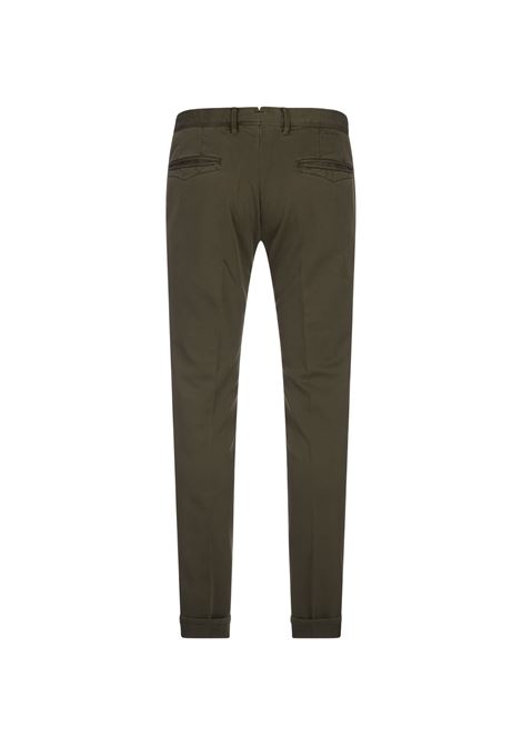 INCOTEX SLACKS Pantalone Chino Slim Fit Verde Muschio - INCOTEX SLACKS
