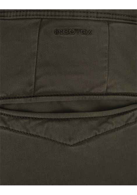 INCOTEX SLACKS Pantalone Chino Slim Fit Verde Oliva - INCOTEX SLACKS