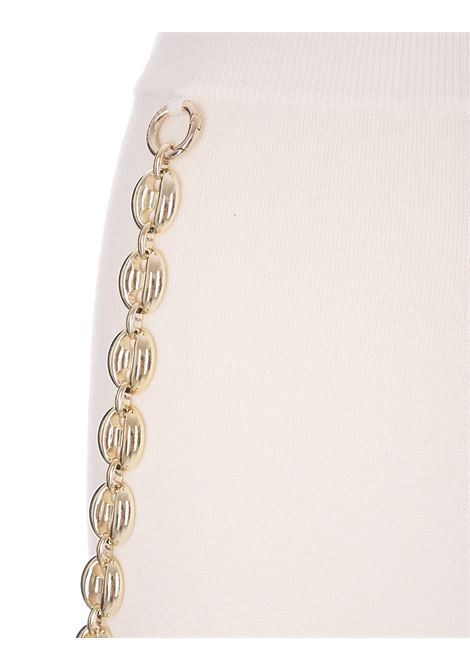 RABANNE Pantaloni A Gamba Larga Bianco Con Cintura - RABANNE