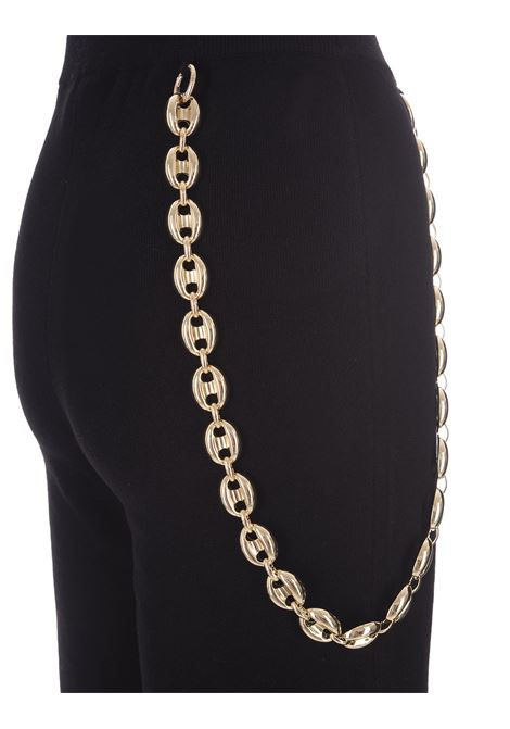 RABANNE Pantaloni A Gamba Larga Nero Con Cintura - RABANNE