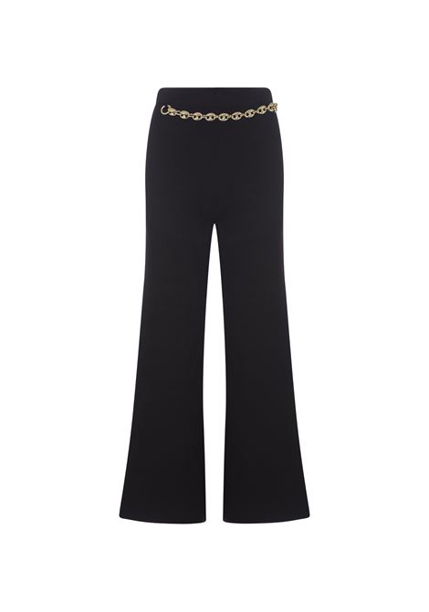 RABANNE Pantaloni a Gamba Larga Nero Con Cintura - RABANNE