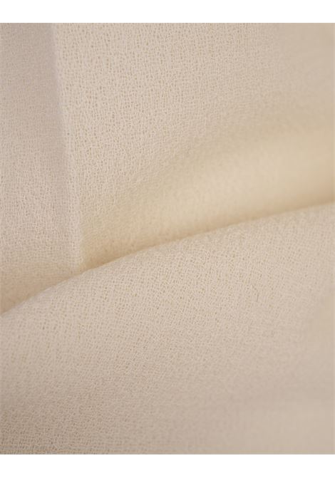 GIANLUCA CAPANNOLO Pantaloni A Palazzo In Lana Bianca - GIANLUCA CAPANNOLO