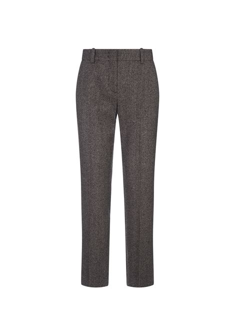 ERMANNO SCERVINO Pantaloni A Sigaretta Con Motivo a Spina Di Pesce - ERMANNO SCERVINO