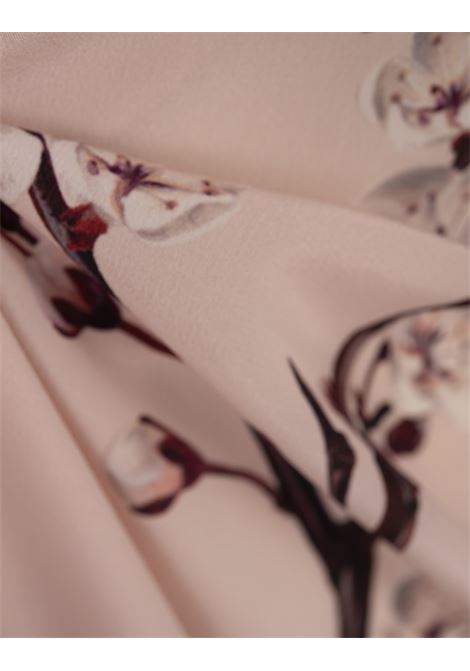 ALEXANDER MCQUEEN Pantaloni Ampi Fiori In Rosa - ALEXANDER MCQUEEN