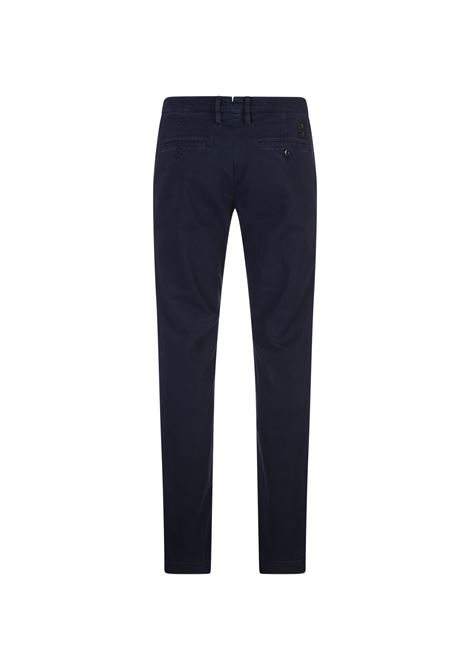JACOB COHEN Pantaloni Bobby Slim Fit Blu Notte In Twill Garment-Dye - JACOB COHEN