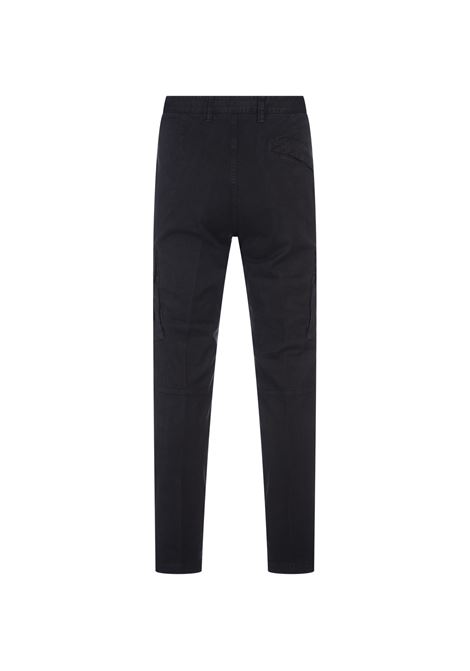 STONE ISLAND Pantaloni Cargo In Cotone Broken Twill Stretch Blu Navy - STONE ISLAND