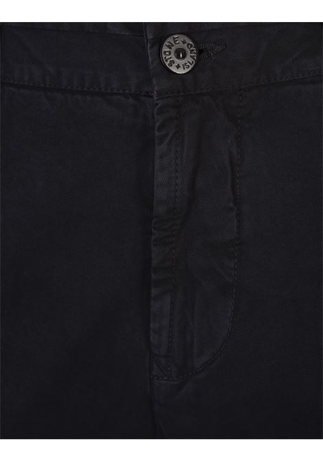 STONE ISLAND Pantaloni Cargo In Cotone Broken Twill Stretch Blu Navy - STONE ISLAND