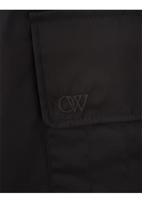 OFF-WHITE Pantaloni Cargo In Tessuto Tecnico Nero - OFF-WHITE