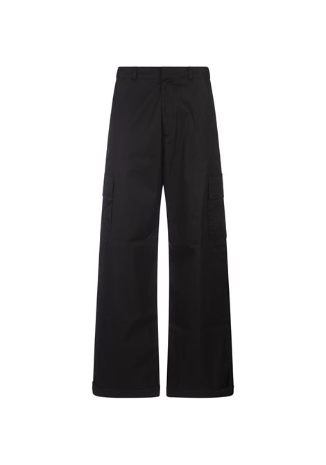 OFF-WHITE Pantaloni Cargo In Tessuto Tecnico Nero - OFF-WHITE