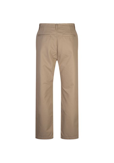 PALM ANGELS Pantaloni Chino Beige Con Logo - PALM ANGELS
