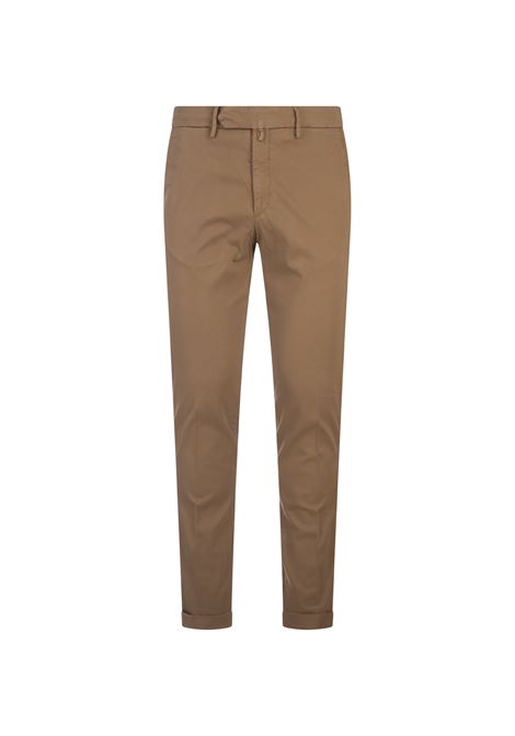 BSETTECENTO Pantaloni Chino Slim Fit Cammello - BSETTECENTO