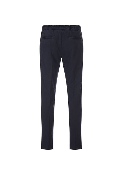 KITON Pantaloni Con VIta Elasticizzata Blu Scuro - KITON
