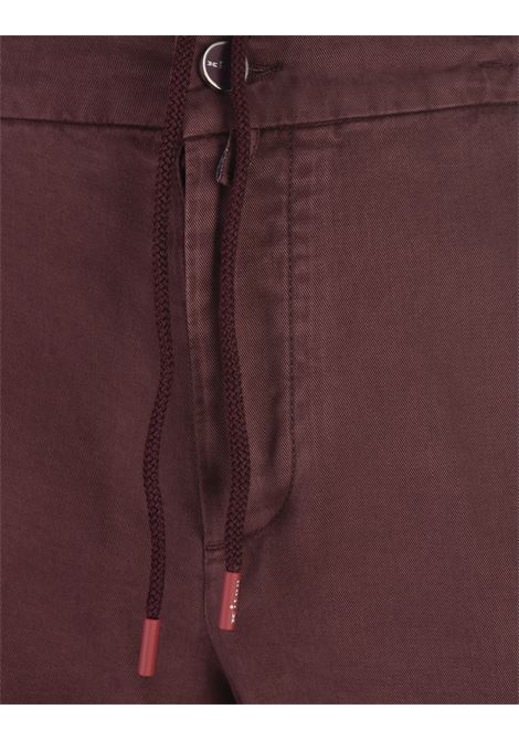 KITON Pantaloni Con VIta Elasticizzata Bordeaux - KITON