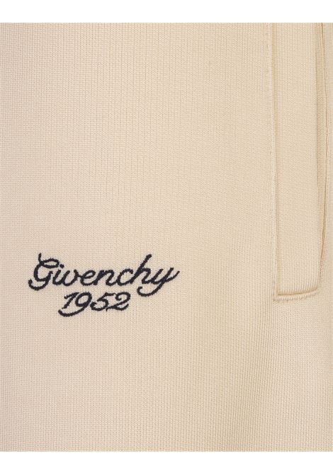 GIVENCHY Pantaloni Da Jogging Avorio Con Logo - GIVENCHY