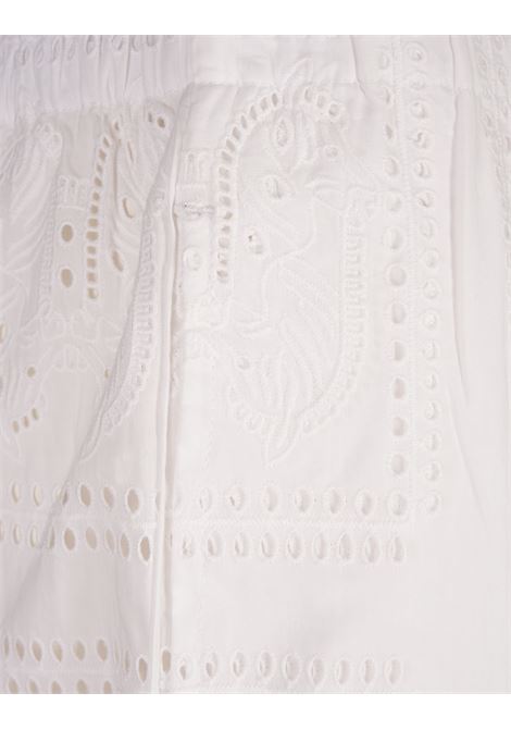 TORY BURCH Pantaloni Da Mare In Pizzo Bianco - TORY BURCH