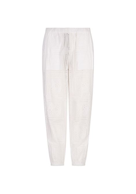 TORY BURCH Pantaloni Da Mare In Pizzo Bianco - TORY BURCH