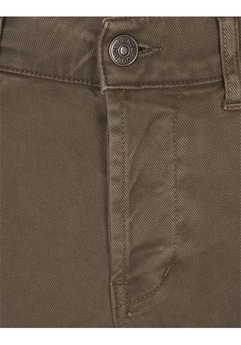 DONDUP Pantaloni George 5 Tasche In Cotone Stretch Kaki - DONDUP