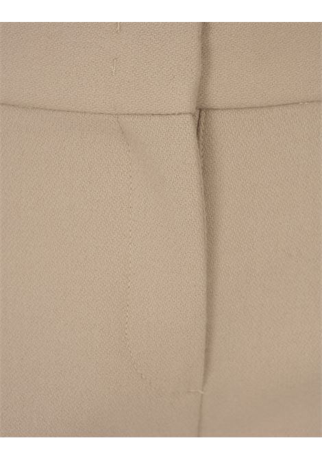 ERMANNO SCERVINO Pantaloni In Fresco Di Lana Beige - ERMANNO SCERVINO