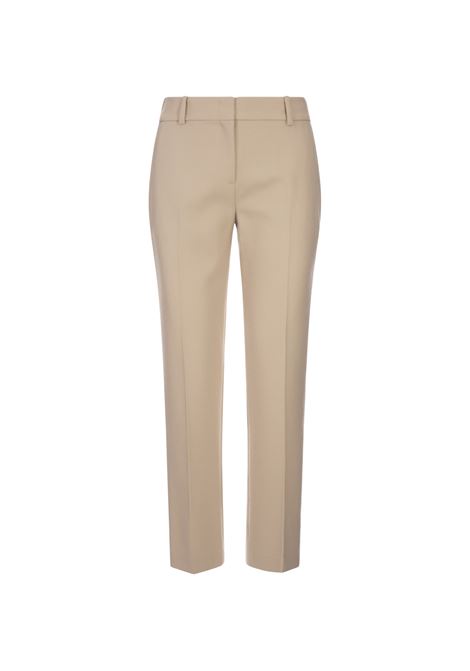 ERMANNO SCERVINO Pantaloni In Fresco Di Lana Beige - ERMANNO SCERVINO