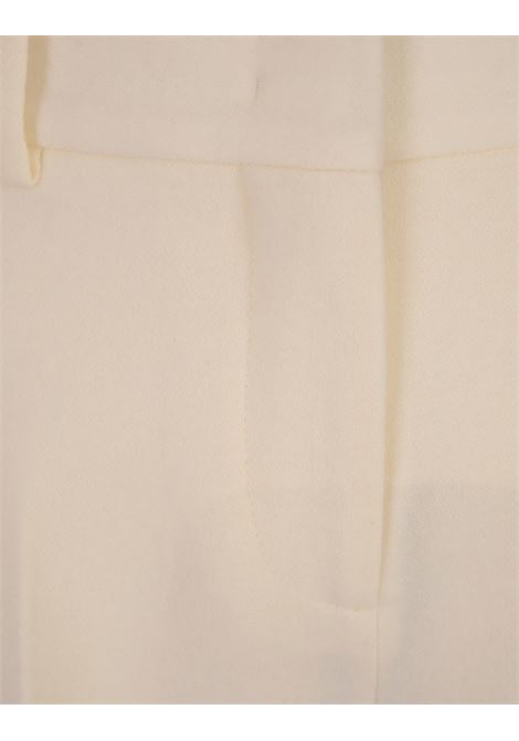 ERMANNO SCERVINO Pantaloni In Fresco Di Lana Bianchi - ERMANNO SCERVINO