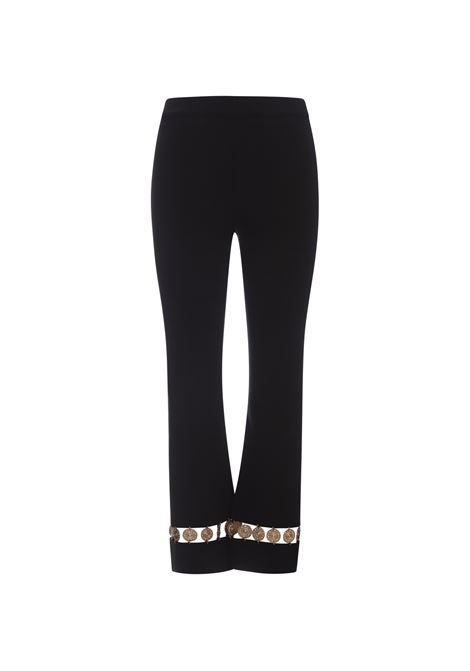 RABANNE Pantaloni In Maglia Nera Con Medaglie - RABANNE