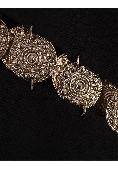 RABANNE Pantaloni In Maglia Nera Con Medaglie - RABANNE