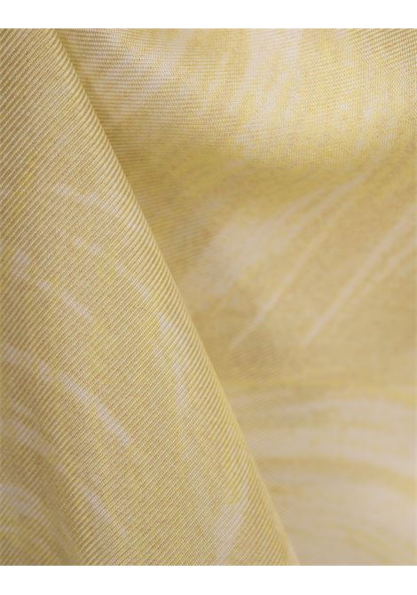 STELLA MCCARTNEY Pantaloni In Seta Gialla Stampata - STELLA MCCARTNEY