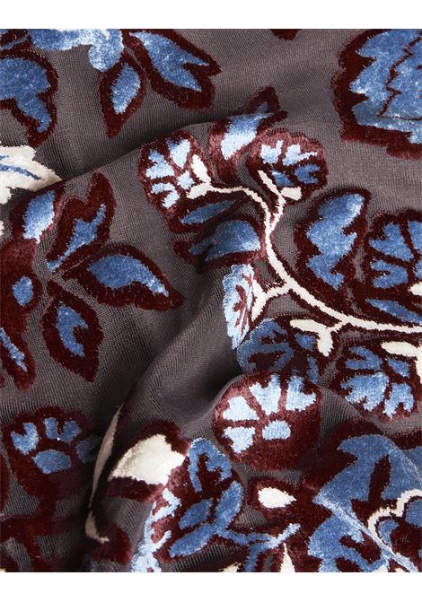 ETRO Pantaloni In Tulle Jacquard Di Velluto Azzurro - ETRO