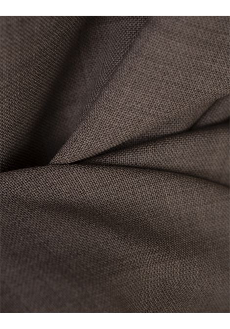 PAROSH Pantaloni Lille In Lana Stretch Taupe - PAROSH