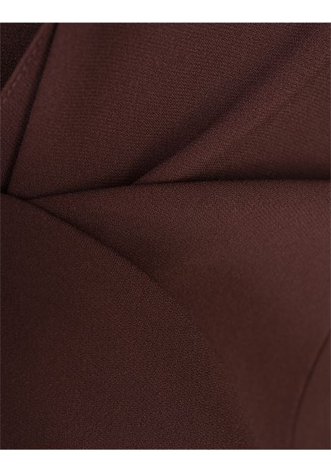 ERMANNO SCERVINO Pantaloni Palazzo Ampi Marroni - ERMANNO SCERVINO