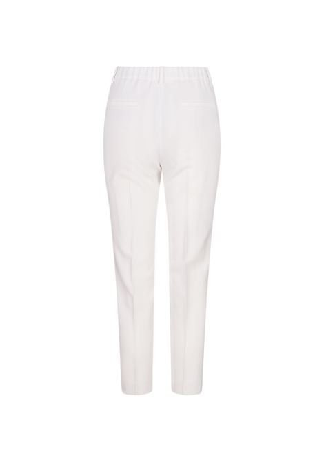 INCOTEX Pantaloni Sartoriali In Lana Stretch Bianca - INCOTEX