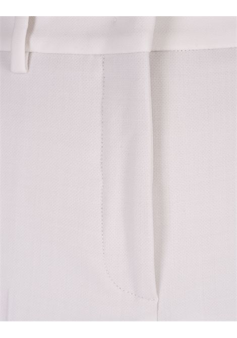 INCOTEX Pantaloni Sartoriali In Lana Stretch Bianca - INCOTEX