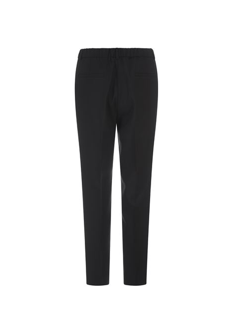 INCOTEX Pantaloni Sartoriali In Lana Stretch Nera - INCOTEX