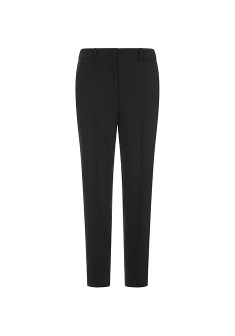 INCOTEX Pantaloni Sartoriali In Lana Stretch Nera - INCOTEX