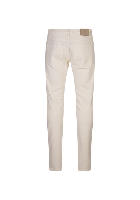 PT05 Pantaloni Slim Fit In Cotone E Lyocell Bianchi - PT05