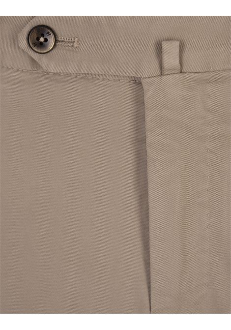 PT TORINO Pantaloni Slim Fit In Cotone Stretch Beige - PT TORINO