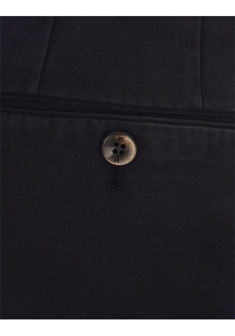 PT TORINO Pantaloni Slim Fit In Cotone Stretch Blu Notte - PT TORINO