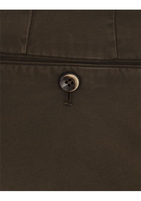 PT TORINO Pantaloni Slim Fit In Cotone Stretch Marrone - PT TORINO
