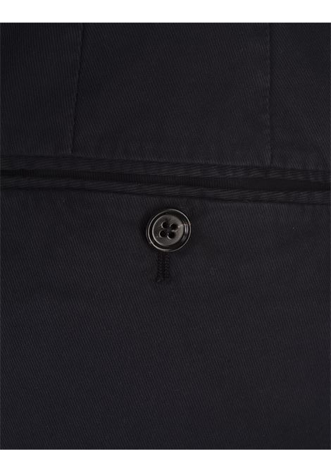 ZEGNA Pantaloni Slim Fit In Cotone Stretch Nero - ZEGNA