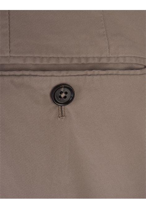ZEGNA Pantaloni Slim Fit In Cotone Stretch Taupe - ZEGNA