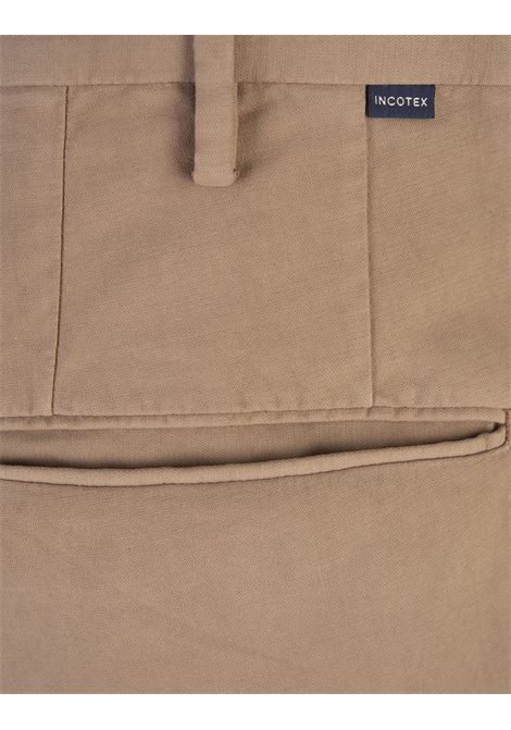 INCOTEX Pantaloni Slim Fit In Doeskin Certificato Beige - INCOTEX