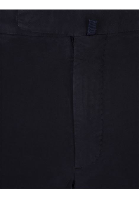 INCOTEX Pantaloni Slim Fit In Doeskin Certificato Blu Navy - INCOTEX