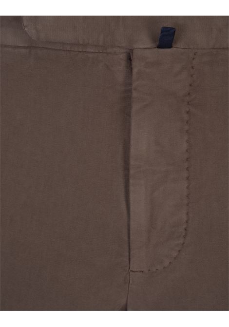 INCOTEX Pantaloni Slim Fit In Doeskin Certificato Marrone - INCOTEX