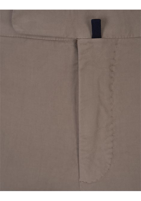 INCOTEX Pantaloni Slim Fit In Doeskin Certificato Taupe - INCOTEX
