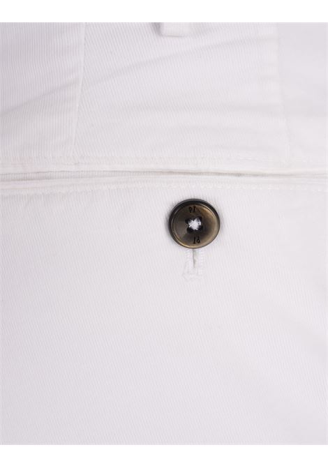 PT TORINO Pantaloni Slim Fit In Tricotina Stretch Bianca - PT TORINO