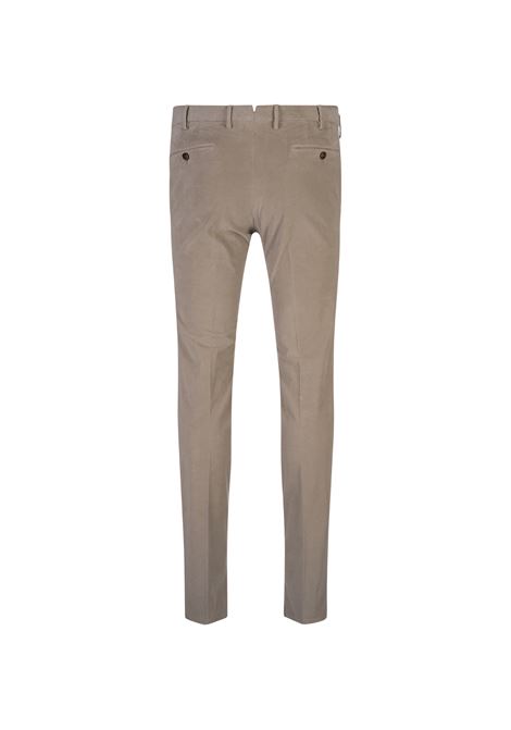 PT TORINO Pantaloni Slim Fit In Tricotina Stretch Sabbia - PT TORINO