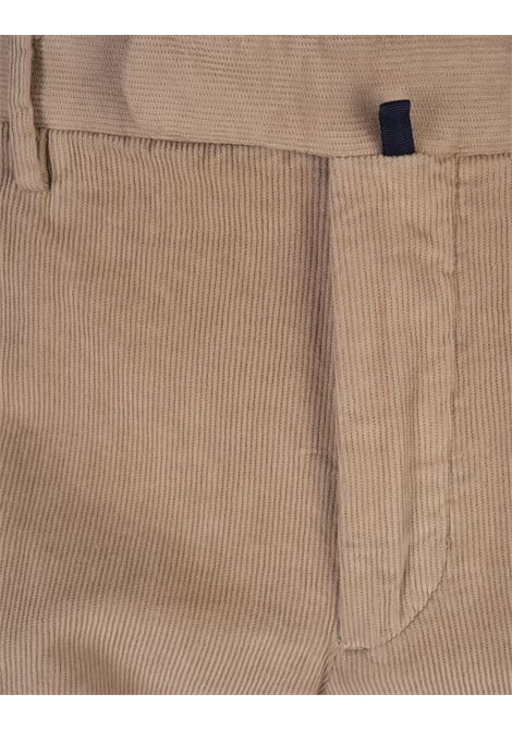 INCOTEX Pantaloni Slim Fit In Velluto A Coste Beige - INCOTEX