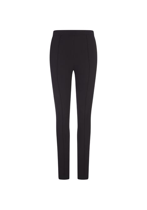 MONCLER Pantaloni Slim Fit Neri In Gabardina Stretch - MONCLER